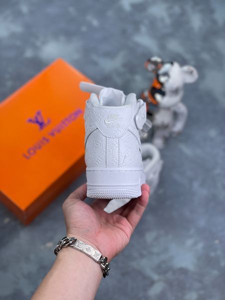 NIke Air Force 1 '07 Low LV聯名 2024全新男女款白馬王子中幫休閒板鞋