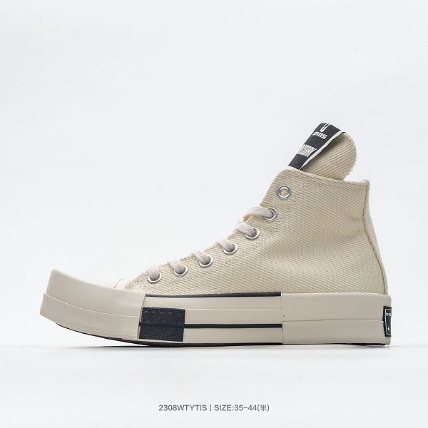 Converse x Rickowens 聯名款 2023全新男女款高幫休閒板鞋