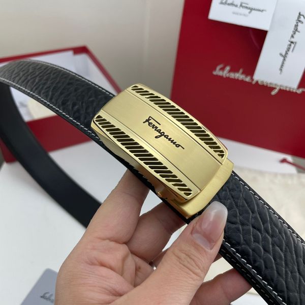 salvatore ferragamo皮帶 菲拉格慕2022新款 HF032701頭層牛皮大象紋時尚腰帶