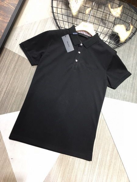 prada polo衫 2021新款 普拉達高品質翻領短袖polo衫 MG0519款