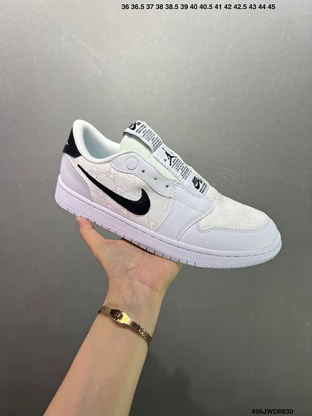 Air Jordan 1 Low Slip Shadow 2024新款男女生全新配色刺繡勾 解構風 喬丹籃球鞋