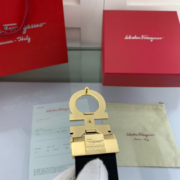 salvatore ferragamo皮帶 菲拉格慕2020新款 HF202006牛皮牙簽紋時尚腰帶