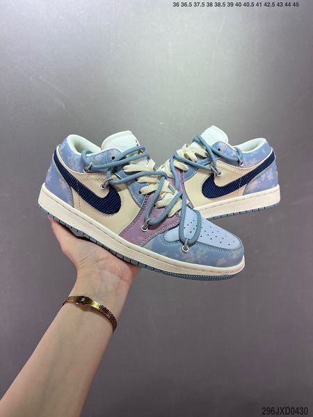 Air Jordan 1 Low 2022新款 喬丹1代男女款解構綁帶內置氣墊籃球鞋