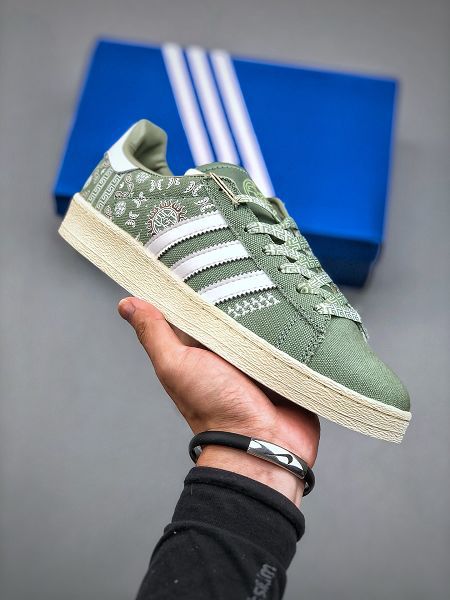 Adidas Campus 80S 三葉草校園休閒板鞋 2024最新超軟頭層麂皮 QC標 經典白搭情侶板鞋