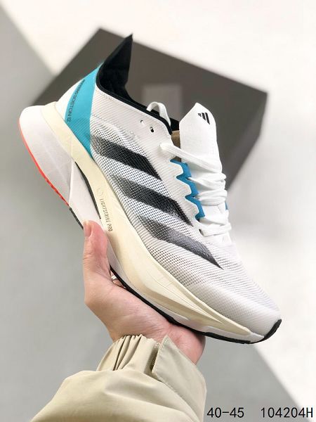 Adidas Adizero Boston 12 全新男款夏季透氣網眼競速跑鞋