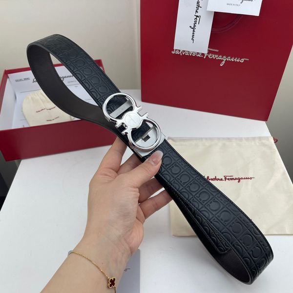 salvatore ferragamo皮帶 菲拉格慕2022新款 HF0522-11牛皮壓花紋時尚腰帶