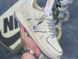 NIke Air Force 1 '07 Low LV聯名 2024全新男女款柔米雅致灰中幫休閒板鞋