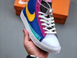 NIKE BLAZER Mid 2021新款 彩色拼接開拓者高幫男女款運動休閑鞋