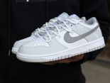 Nike SB Dunk Low 2023新款 白灰綁帶男女款運動滑板板鞋