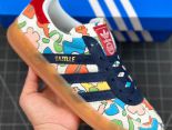 Adidas Originals Gazelle+1 2024新款情侶款三葉草復古防滑耐磨低幫板鞋