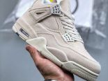 Air Jordan 4 Retro Canvas 小Levis 2023全新男女款米白帆布籃球鞋