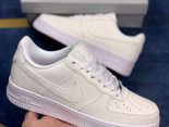 Nike Air Force Low 1 07 Reflective White 2021新款 空軍一號情侶款休閒板鞋 帶半碼