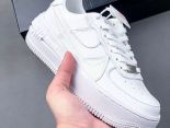 Nike Air Force 1 PLT.AF.ORM Triple White 2022新款 男女款運動休閒板鞋