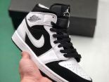 Nike Air Jordan 1 Mid Chrom WingsGS 2021新款 喬丹1代情侶款籃球鞋 帶半碼