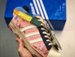 Sean Wotherspoon x Melting Sadness x Adidas Originals Superstar 三方聯名 粉白色2024全新男女款板鞋