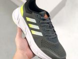 adidas QUESTARSTRIKE 2022新款 三葉草爆米花網面男生跑步鞋