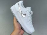 Nike Air Force 1 Low 2024全新男女款白銀色低幫百搭休閒運動板鞋