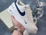 Nike Air Force 1 Low 40年 2024全新男女款米深藍低幫休閒板鞋 