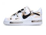 Nike Air Force 1 Low 07 手繪美拉德 斷裂三鈎棕白黑色 男女款休閒鞋